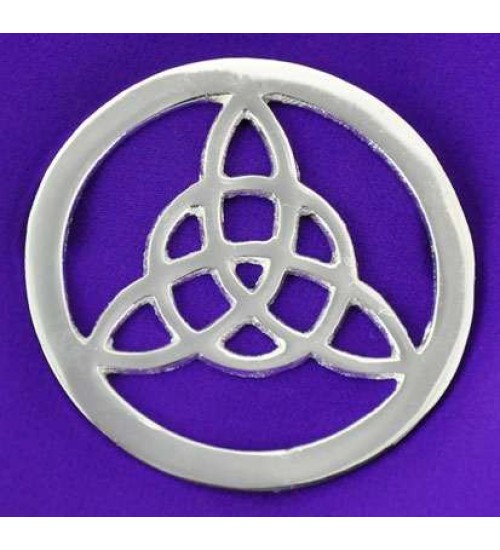 Triquetra Open Silver Altar Tile