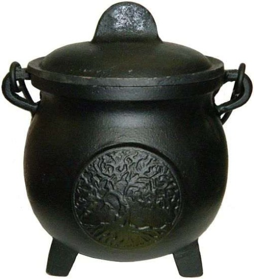 Tree of Life Potbelly 5.5 Inch Witches Cauldron