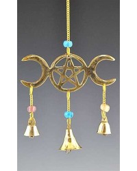 Triple Moon Brass Chime