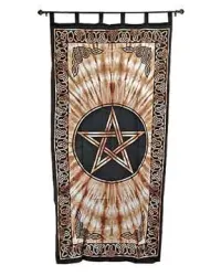 Pentacle Brown Curtain