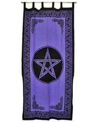 Pentacle Purple Curtain
