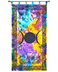 Triple Moon Tie Die Curtain