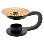 Cast Iron Oil Aroma Lamp with Copper Bowl