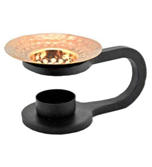 Cast Iron Oil Aroma Lamp with Copper Bowl