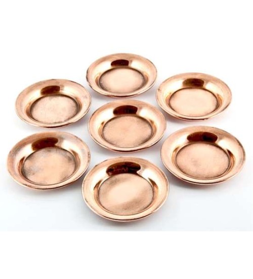 Copper Offering Plate Set of 7