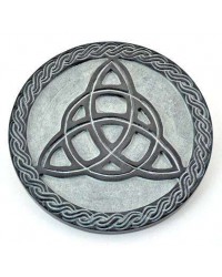 Triquetra Green Stone Altar Paten Tile