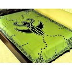 Nile Moon Goddess Green Tapestry