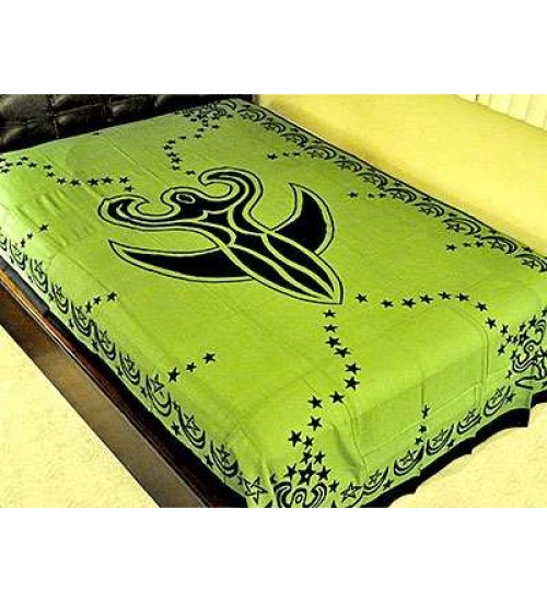 Nile Moon Goddess Green Tapestry