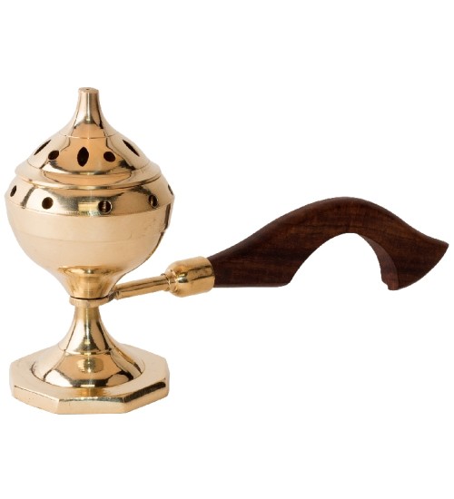 Brass Incense Burner with Handle