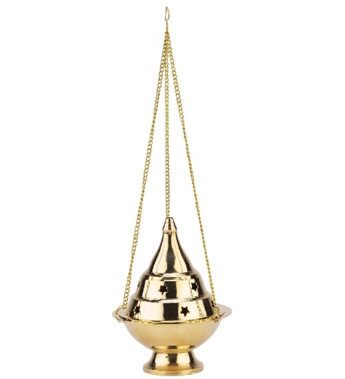 Hanging Brass Incense Burner - 4 Inch