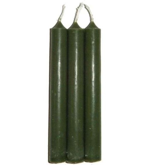 Green Mini Taper Spell Candles