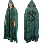 Green Tree of Life Hooded Cloak