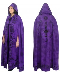 Purple Moon Goddess Hooded Cloak