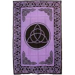 Triquetra Charmed Purple Cotton Full Size Tapestry