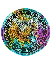 Om Chakra Round Table Cover