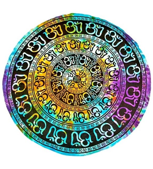 Om Chakra Round Table Cover