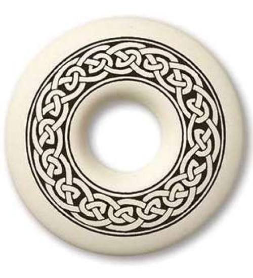 Celtic Knotwork Annulus Porcelain Necklace