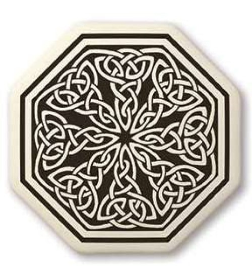 Celtic Spiritual Journey Porcelain Octagonal Necklace