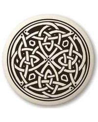 Celtic Spiritual Journey Porcelain Round Necklace