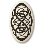 Celtic Spiritual Journey Porcelain Oval Necklace