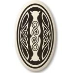 Cat Celtic Oval Porcelain Necklace