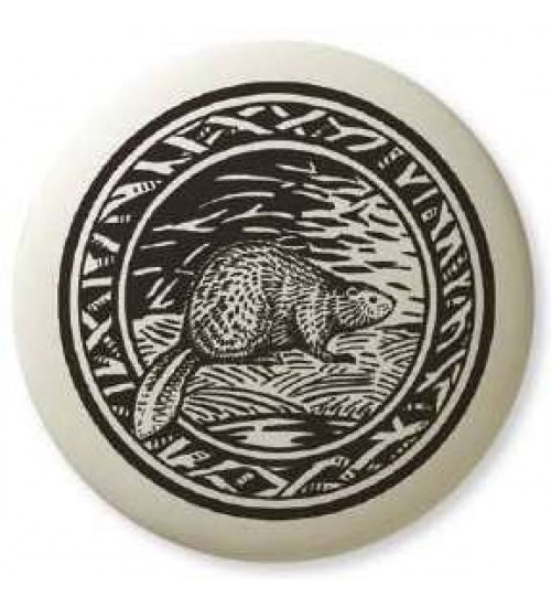 Beaver Pathfinder Animal Totem Porcelain Necklace