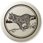 Bobcat Pathfinder Animal Totem Porcelain Necklace