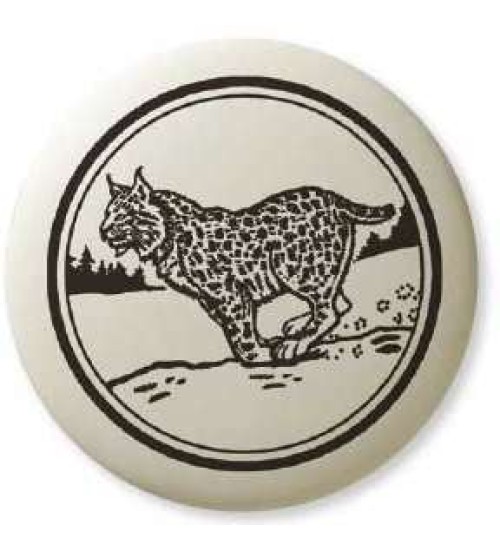 Bobcat Pathfinder Animal Totem Porcelain Necklace