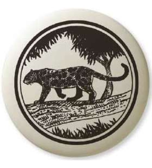 Black Panther Pathfinder Animal Totem Porcelain Necklace