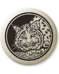 Bobcat Animal Totem Porcelain Necklace