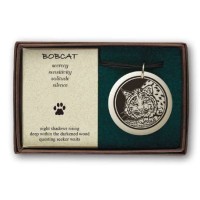 Bobcat Animal Totem Porcelain Necklace