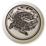 Alligator Pathfinder Animal Totem Porcelain Necklace