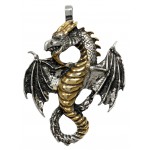 Air Dragon Pewter Necklace