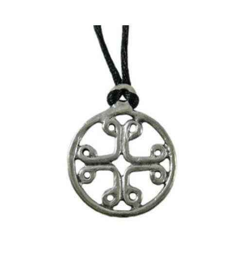 Pilgrims Cross Pewter Necklace