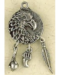 Eagle Animal Spirit Pewter Necklace