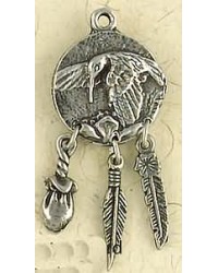 Hummingbird Animal Spirit Pewter Necklace