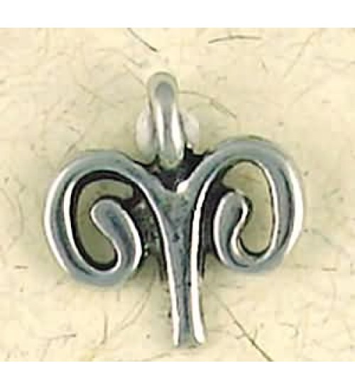 Aries Zodiac Pewter Necklace