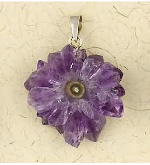 Amethyst Stalactite Crystal Pendant