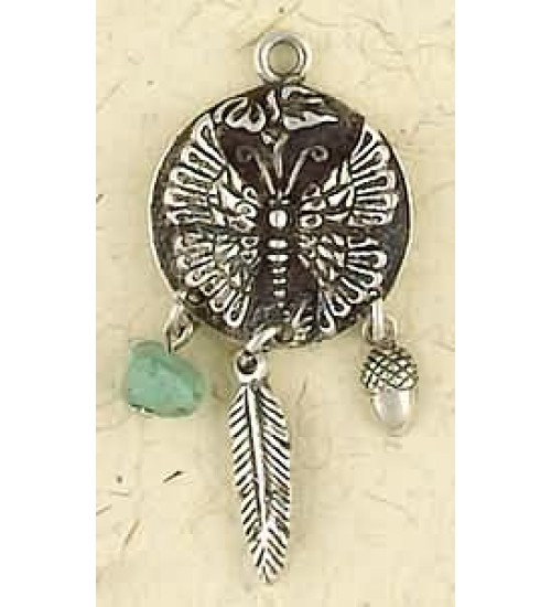 Butterfly Animal Spirit Sterling Silver Necklace