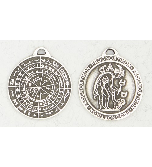 Divination Disc of Pergamon Pewter Necklace