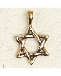 Star of David Bronze Necklace