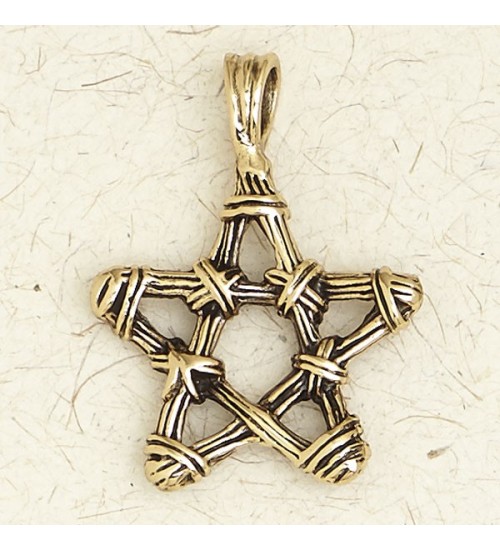 Pentacle Bronze Necklace