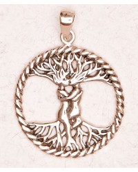 Lovers Tree of Life Bronze Necklace