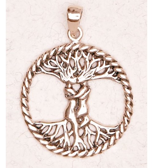 Lovers Tree of Life Bronze Necklace