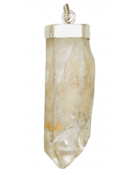 Clear Quartz Natural Crystal Capped Necklace