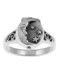 Moon and Stars Poison Ring