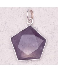 Amethyst 5 Point Prisma Star Pendant