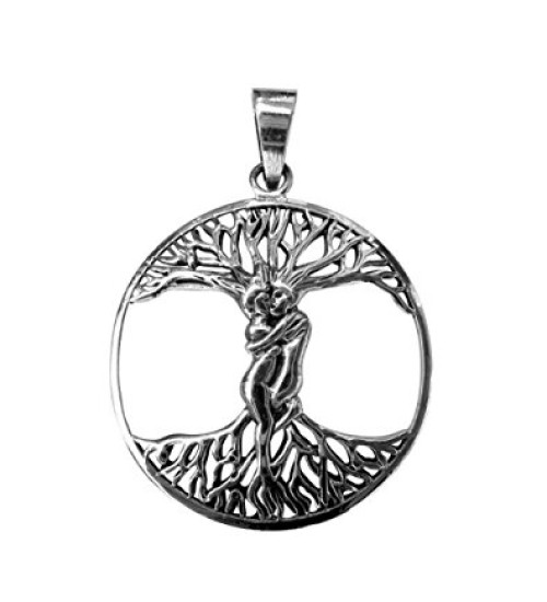 Lovers Tree of Life Sterling Silver Pendant