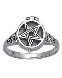 Pentacle Poison Spell Ring