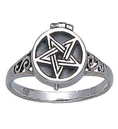 Pentacle Poison Spell Ring